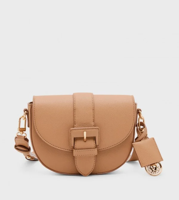 ANNE KLEIN Anne Klein Textured Buckle Detail Crossbody Bag